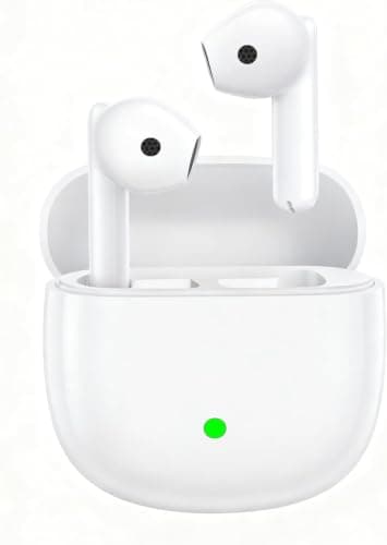 Auriculares sem fios Bluetooth, auriculares Bluetooth 5.4 In Ear com cancelamento de ruído HD Mic, 50H capacetes sem fios, HiFi estéreo, IP8 impermeável para desportos, controlo tátil para iOS Android