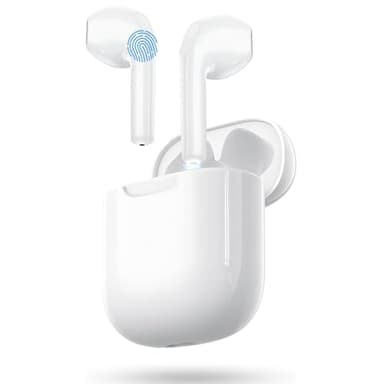 Auriculares sem fios Bluetooth, In Ear auriculares Bluetooth 5.3 com cancelamento de ruído HD Mic, 48H capacetes sem fios de HiFi estéreo, IPX7 impermeável auriculares sem fios para iPhone Android