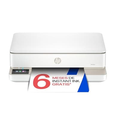 HP Envy 6120e 714L8B, Impressora multifunções de jato de tinta A4 a cores, Conexão Wi-Fi, Impressão frente e verso automática, até 10 ppm, 6 meses de impressão Instant Ink, Branca