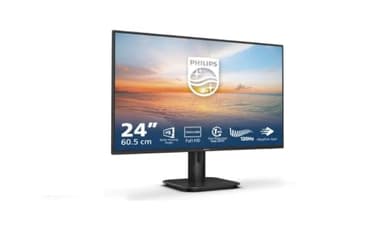 Philips 24E1N1100A Monitor 24 Polegadas FHD, 100Hz, IPS, 1 MPRT, Adaptive Sync., Alto-falantes (1920x1080, 1x HDMI 1.4), Preto