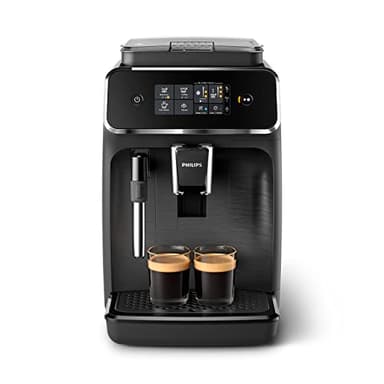 Philips Série 2200 Cafeteira Espresso Automática - 2 Cafés, Ecrã Tátil, Espumador de Leite Clássico, Moinho Cerâmico, Preto Fosco (EP2220/10)