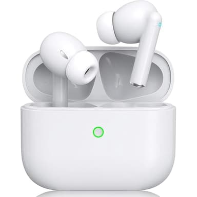 Auriculares sem fios, auriculares In Ear Bluetooth 5.3 com 4 HD Mic, 48H HiFi estéreo capacetes sem fios, redução de ruído, impermeável IPX7 desportos auriculares sem fios para iPhone Android