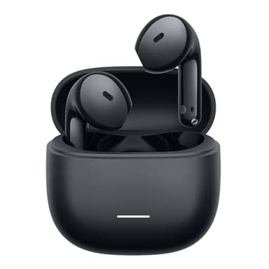 XIAOMI REDMI Buds 8 Active - TWS Bluetooth Semi-auriculares, controlador de titânio de 14,2 mm, baixo potente, 37 h de autonomia, conexão dupla a 2 dispositivos, 5 EQ, Bluetooth 5.4, IP54, preto