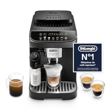De'Longhi Magnifica Evo Máquina de Café Superautomática para Café e Cappuccino, ECAM292.81.B, Sistema LatteCrema, 7 Receitas, Preta