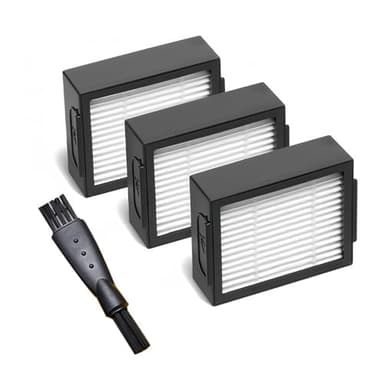 EUYKQNOI 3 filtros compatíveis com filtro roomb com compatíveis iRo bot Roomba e & i Serie, e5 e6 e7, i1 i1+, i3 i3+, i4 i4+, i5 i5, i6 i6, i7 i7+, i8 i8 Peças de substituição de acessórios, filtros