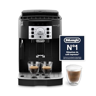 De'Longhi Magnifica S Perfetto máquina de café super automática, espumador de leite manual, expresso e cappuccino, painel de controlo com botões, preto (ECAM22.110.B)
