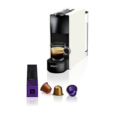 Nespresso Krups Essenza Mini XN1101PR5 - Máquina de Café Monodose de Cápsulas Nespresso, Compacta, 19 Bares, Desligamento Automático, Cor Branco