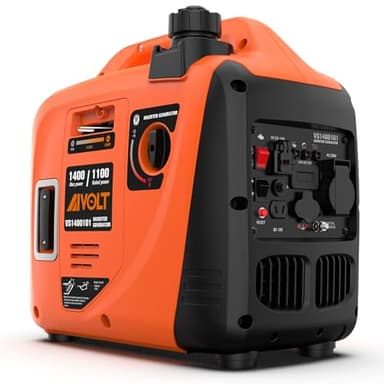 AIVOLT Gerador Inverter Silencioso a Gasolina 1400W com Saídas de CA 230V/DC 12V/USB Tipo-A e Tanque de 2,5L, Gerador Portátil Leve para Exterior e Camping