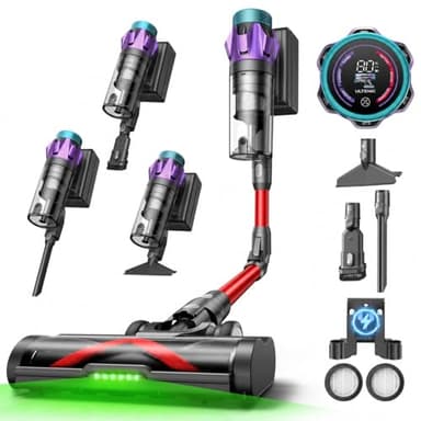Ultenic U18Pro Aspirador sem cabo, 55Kpa/80 Mins, sistema multiciclone