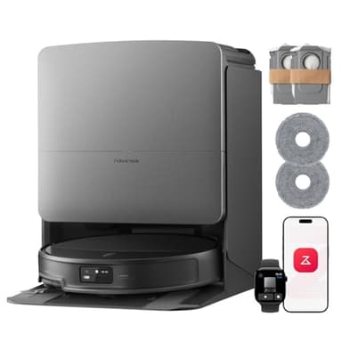 roborock Saros 20 Set Robot aspirador de sucção extrema de 36000 Pa, chassis AdaptiLift 3,0 a 8,8 cm, sistema StarSight 2.0, com nova base RockDock, lavagem com água a 100 °C e secagem com ar de 55 °