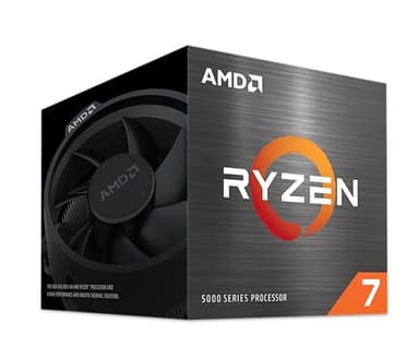 Processador AMD Ryzen 7 5700 (8 núcleos/16 Threads, 65W TDP, Socket AM4, 20MB Cache, Frequência de aumento máx. até 4,6 GHz, com cooler Wraith Spire)
