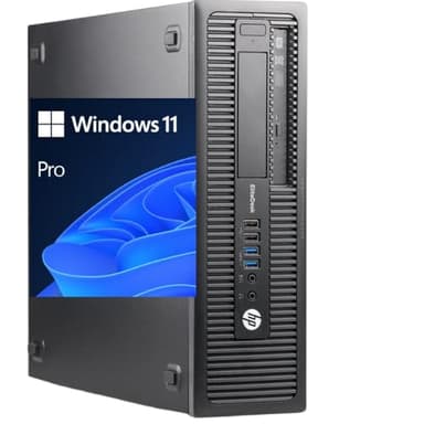 HP - EliteDesk 800 G1 | Preto | Intel Core i5-4570 3,2 GHz | 16 GB RAM DDR3 | SSD 240 GB | Leitor de DVD | Windows 11 Pro (Recondicionado)