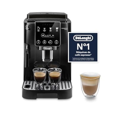 De'Longhi Magnifica Start Máquina de café super automática, espumador de leite manual, 4 bebidas One-Touch, controlos Soft Touch, preto (ECAM222.20.B)