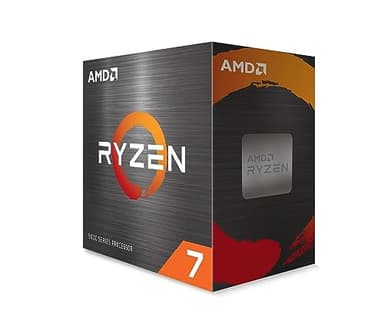 AMD Ryzen 7 5800X Processador (8 núcleos/16 threads, 105W TDP, Socket AM4, 36 MB Cache, Frequência de aumento máx. até 4,7 GHz, sem cooler)