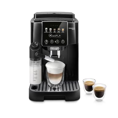 De’Longhi Magnifica Start - Cafeteira superautomática, Jarra de leite LatteCrema automática, 4 Bebidas One-Touch, Controles Soft Touch, Preto (ECAM220.91.B)