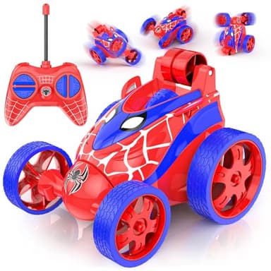 Buoeuik Mini carro remoto Acrobacia crianças 3 4 5 6 7 anos, Spider carro RC Radiocontrolo 360 graus de rotação remoto controlo carro brinquedo infantil presente aniversário Natal jogos