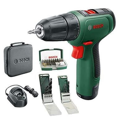 Bosch taladro/aparafusador a bateria EasyDrill 1200 (bateria de 2,0 Ah, sistema de 12 V, conjunto de brocas e pontas de parafusar, em estojo macio) - Edição da Amazon