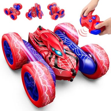 Dreamlandia Carro telescópico crianças 3 4 5 6 7 8 anos, 2,4 Ghz, 360° rotação com luzes, carro RC Monster Truck brinquedo meninos meninas 3-12 anos, tipo C bateria recarregável, presente aniversário e crianças Natal