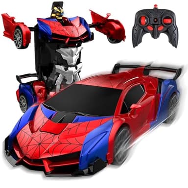 TEWWCEO Transform Spider, 2,4 GHz Transform Robots, 2 em 1 rádio controlo Trans-Form RC carro robôs, telecomando para crianças 3 4 5 6 7 8 9 1112 13 14 Anos, R Presente Aniversário Anos de Natal