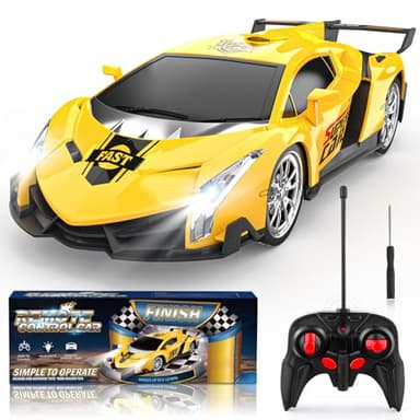 Carro telecomandado para crianças, escala 1/18, carros de corrida de alta velocidade, brinquedos para crianças de 3, 4, 5, 6, 7, 8, 9, 10 anos, jogo ao ar livre e interior, carro RC de derrapagem com